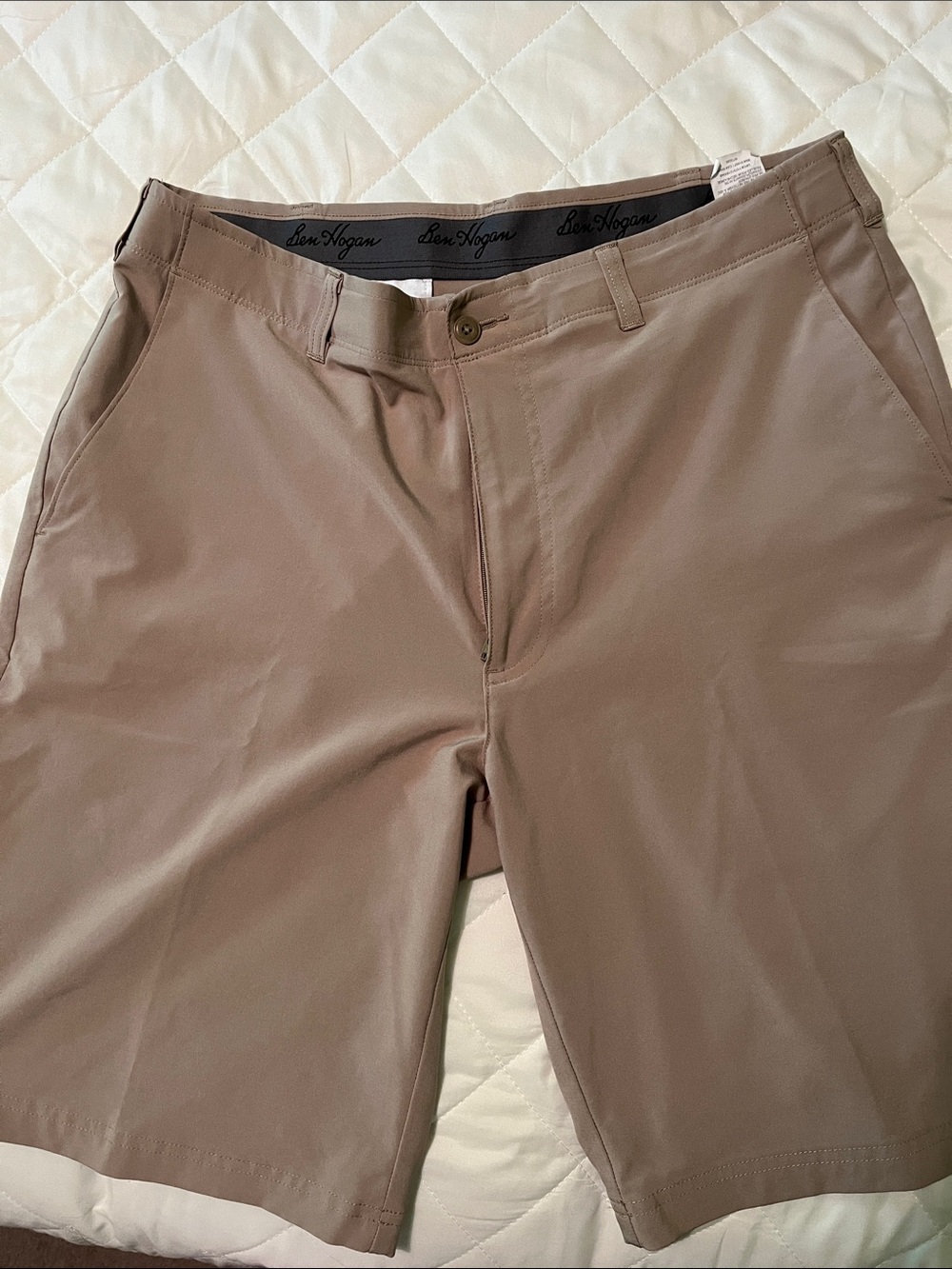 Ben Hogan Men's Khaki Performance Golf Shorts